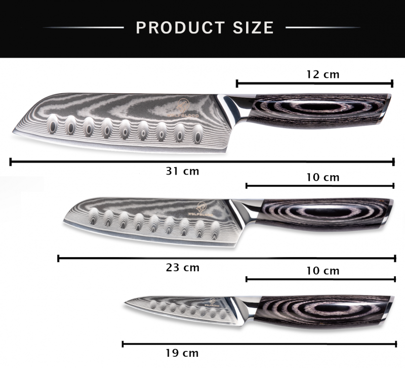 Obst Damastmesser-Santoku-Set Damast Officemesser Küchenmesser Damast-Küchenmesser von Wolfblood LH Lifestyle.jpg